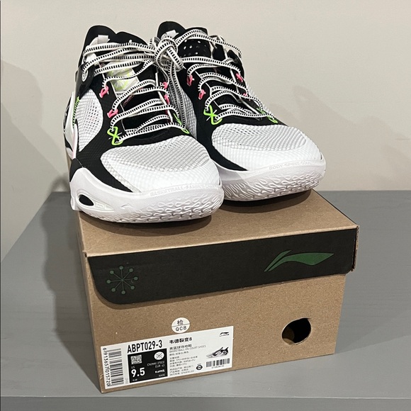 Way Of Wade Other - Way of Wade Fission 8 Men's Athletic Sneakers in White, Black & Neon Accents